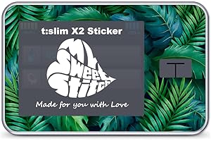 ‎MYSWEETSTITCH MySweetStitch - 1x Tandem t:slim X2 Sticker, Made in Germany, Tropical