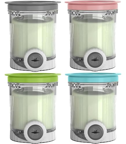 4 Contenitori Per Gelato Ninja Creami Deluxe – Ricambio Per NC501/NC500 Con Coperchi E Cucchiai, A Prova Di Perdite - 5