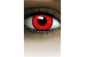 FXCONTACTS Lentes de contacto VAMPIRO VOLTURI rojas para Halloween, 1 par, sin receta