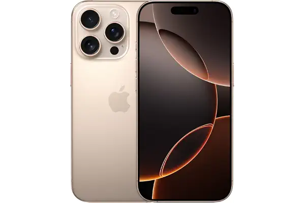 Apple iPhone 16 Pro, 256GB, Titanio color Desierto (Reacondicionado)