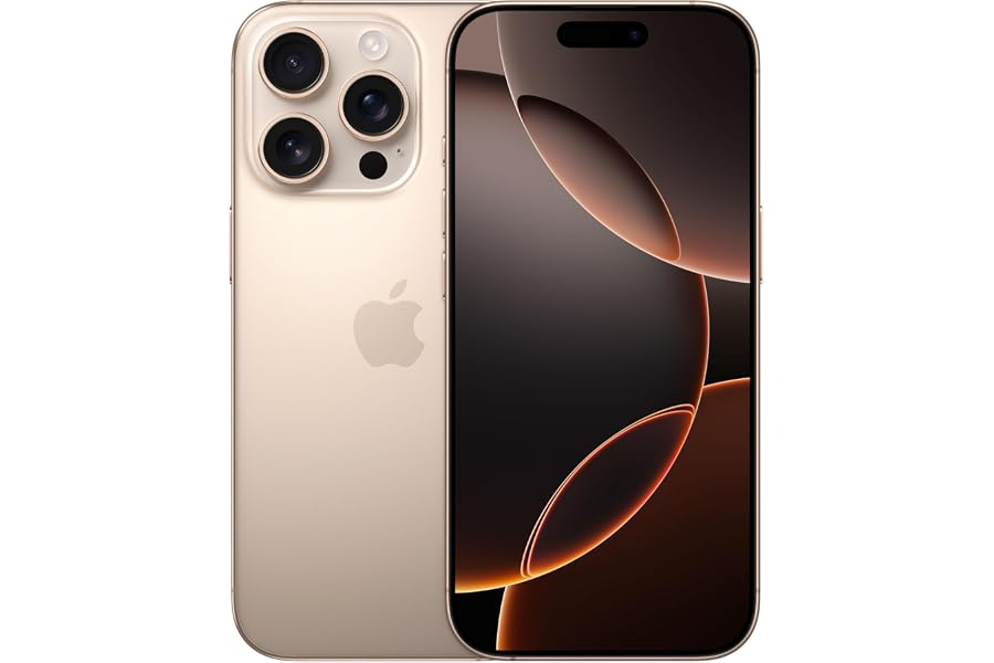 Apple iPhone 16 Pro, 256GB, Titan Wüstensand (Generalüberholt)