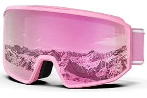 BEACOOL Ski Goggles Skiing Goggles UV400 Protection Anti-glare Ski Goggles Dual Lens For Women Men Youth,Helmet Compatible