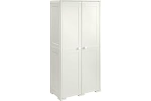 Tontarelli S.p.A. PORTASCOPE SIMPLEX con 1 RIPIANO Panna Mobile Contenitore, 79X43XH164CM