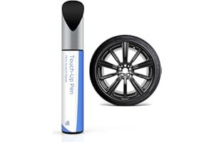 PARTS4EV Matt Schwarz Felgen-Ausbesserungslack – Kompatibel mit BMW-Felgen, DIY-Reparatur von Bordsteinschäden mit Farblich Abgestimmtem Lack