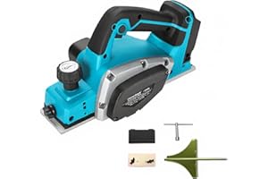 HEIMERDINGER Cordless Electric Hand Planer Compatible with Makita 18V Battery,Tool Only-Brushless Motor 3-1/4-Inch Powerful Electric Hand Planer for Wood