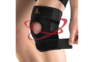 LOOPYZ Genouillère Sport Rotulienne Ligamentaire | Attelle de Maintien Genou pour Running, Basket, Fitness, Crossfit, Rééducation et Arthrose | Stabilisateur Articulations avec Compression Ajustable