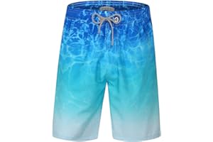 iCKER Herren Shorts Badehose Badeshorts Strand Shorts Beach Shorts Board Shorts Schnelltrocknend für Sommer