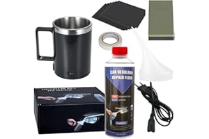 Ctopkatuo Scheinwerfer Bedampfen Set, Aceton Verdampfer Scheinwerfer Aufbereitung Set, 500ml ReparaturflüSsigkeit Scheinwerfer Reparatur Politur Set FüR BekäMpft Vergilbungen, Kratzer, UnschäRfen