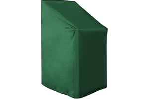 ‎WOLTU WOLTU Garden Furniture Cover Outdoor Patio Furniture Protective Cover for Deck Chair Patio Chair Waterproof Heavy Duty Dust UV Rain Protection Cover, PE Tarpaulin, 65x65x80/120cm, Green, GZ1192gn