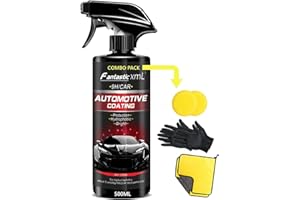 Fantastic XML Waterless Wash and Wax Ceramic Coating Best for Cars Nano Crystal Polish Spray - Hydrophobic Waterproof Shine Agent, Detail Protection of Vehicle Paint from Rust Scratches (Size: 500ML)