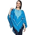CRAFTBAZAR Kashmiri Embroidered Cashmillon poncho