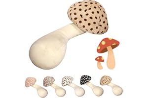 ENDYNINER Mushroom Body Pillow, Mushroom Pillow, Mushroom Pillows, Long Mushroom Plush Pillow, Cute Soft Cushions Sleeping Pillow Comfortable for Home, Sofa, Bedroom, Car (brown, 31in)