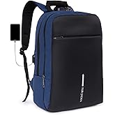 FUR JADEN Anti Theft Number Lock Backpack Bag with 15.6 Inch Laptop Compartment, USB Charging Port & Organizer Pocket for Men