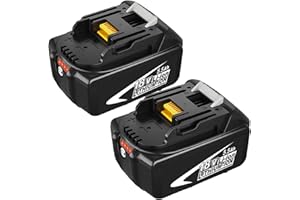 Dosctt 2 Stück 5.5Ah Ersatz für Makita 18V Akku 5.5Ah BL1850B BL1860B BL1850 BL1860 BL1840B für Makita Akku 18V BL1830B BL1820B BL1840 BL1830 BL1820 BL1815 BL1835 BL1845 LXT-400