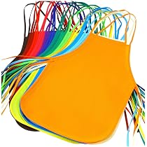 Set 24 Grembiuli Da Cucina E Pittura Per Bambini, Regolabili, Per Età 7-12 Anni - Lavabili E Riutilizzabili