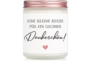 SECOGM Thank You Gifts for Women, Thank You Gift Small, Farewell Gift Colleagues, Thank You Candle for Teacher Teacher Boss Mum Girlfriend Grandma, Christmas Teacher's Day, Scented Candle in Glass