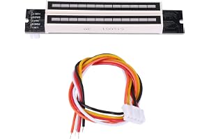 Uikdjgu Dual 12 Music Level Indicator LED Spectrum VU Meter Amplifier Lamps Light Speed Justerbar Board för MP3 DC 7-12V