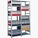 Produktbild META Büro Steck Compact Grundregal RAL 7035 lichtgrau 6 Böden 12