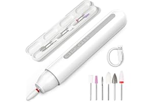 TOUCHBeauty 6 in 1 Electric Cordless Manicure Pedicure Nail Files Set, Electric Manicure Drill Set, 6 Versatile Attachments,6 - Speed Motor Fast Rotation (8500-13000 rpm) AG-1738