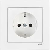 Viko Karre 55 White Ground Socket C1 Mechanism
