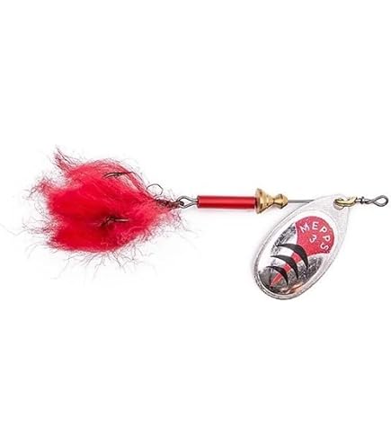 Mepps Aglia Cuillère Tournante #2 (4,5g) – Points Argent/rouge – Neuf Sous Blister