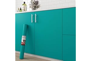 Decotalk Carta Adesiva per Mobili Blu Pavone Adesivi Murali 40X300cm Adesiva Pellicola Moderne Rivestimento Parati Rimovibile Carta da Parati a Buccia e Stick Decorare Bagno Soggiorno Impermeabile