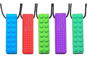 Tilcare Chew Chew Sensory Kauen Halskette - Am besten für Kinder oder Erwachsene, die gerne beißen oder Autismus haben - Langlebiges und starkes Silikon-Kauspielzeug - Kaukette für Jungen und Mädchen