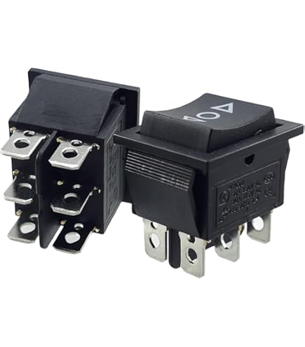 Wipptaster IP65 Wasserdicht - 4-Pin Ein/Aus Schalter Schwarz