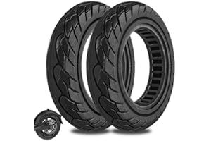 Felixstory 2PCS 10x2/54-152 pneus solides Pour Xiaomi Mi Pro2/ 3 lite/M365/ M365 Pro, 10x2.125 Pneu Tubeless Pour Ninebot D38E/D28E/D18E/F65I/ F25I, isinwheel S9pro, 10 pouces 10x2 Roue anti-explosion