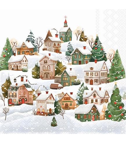 Procos Servietten Mit Weihnachtskugeln – 20 Stück, 33x33 Cm, 3-lagig, Rotes Weihnachtsmotiv Für Festliche Tische