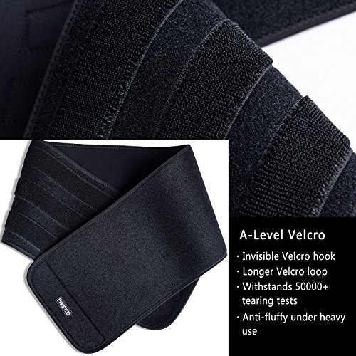 [Fitnessgürtel] FREETOO Bauchweggürtel Schwitzgürtel für Einfaches und effektives Abnehmen hochwertige Rückenbandage Waist Trimmer für Damen und Herren auf Sport Training Fitness Büro und Alltag anwenden - 7