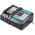 QUPERR- DC18RC Fast Charger Compatible with makita 14.4V-18V Li-ion Replacement Battery BL1815 BL1830 BL1840 BL1850 BL1860 BL1890 BL1415 BL1430 BL1440.