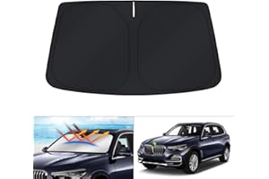 KUST Windshield Sun Shade for 2019-2023 2024 BMW X5 Window Shade Sun Visor Protector Foldable Blocks UV Rays Keep Your Car Cooler