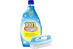 APHY ENTERPRISES Carpet Cleaner Shampoo – 1001 Carpet & Rug Stain Remover Hand Shampoo Concentrate with Scrubbing Brush | Gentle on Upholstery, Rugs & Carpets | 500ml