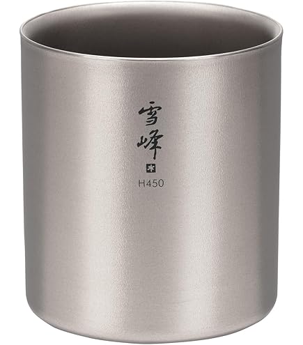 Snow Peak H300 Titanium Stackable Double Wall Cup : Amazon