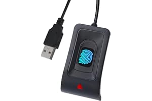 JIAN BOLAND Lecteur d'empreintes digitales USB pour PC pour Windows 10/11, Windows Hello Plug and Play, installation automatique du pilote avec câble d'extension de 1,5 m, fonctionnement sans mot de