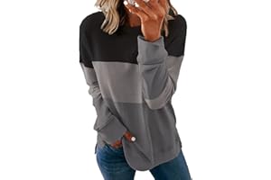 NEYOUQE Womens Sweatshirts Crew Neck Pullover Casual Jumpers Ladies Long Sleeve Tops