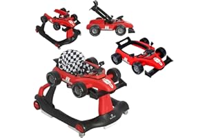 Olmitos - Andador bebé 3 en 1 RACING: Correpasillos y Carrito de Empuje para bebés primeros pasos – a partir de 6 meses para aprendizaje – previene caídas con comodidad y seguridad base antivuelco