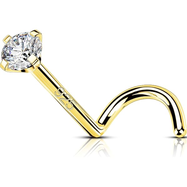 Puce Piercing Agatha En Argent Avec Zirconium - Bijou Discret Et élégant