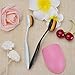 3 in 1 Makeup Kit with Cosmetic Makeup Brush Curve Foundation Brush and Makeup Brush Cleaner