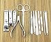 13 Pieces Stainless Steel Nail Clippers Tweezers Manicure Pedicure Tools Set Kit With A Beautiful Wallet/Case, for Thick Hard Nails, onychomycosis, ingrown Nail, paronychia,the Best Gift Idea, Fast Ship From UK
