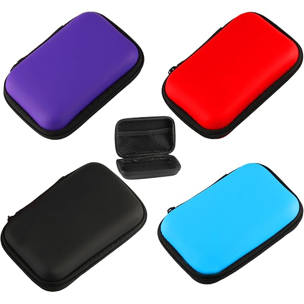 BRDXOOL Lot de 4 boîtes multicolores pour cartes à jouer - Boîte de rangement pour câbles - Convient aux garçons et filles - Résistant à la poussière et à l'humidité