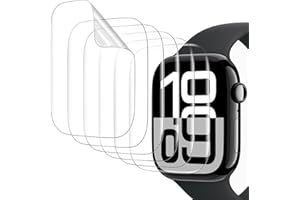 Misxi 6 Stück Schutzfolie für Apple Watch Series 11 (2025) Series 10 42mm, Flexible TPU-Folie mit Kratzschutz, Selbstheilungsfunktion und Blasenfreier Installation, HD-klare Abdeckung