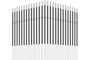 UCUNJIA 60 Ricariche per Penna Retrattile da 0,7 mm Ricariche di Ricambio per Penna a Sfera in Gel Ricariche di Ricambio di Penne a Inchiostro per Penne Retrattili,lunghezza 107 mm (Blu, Nero)