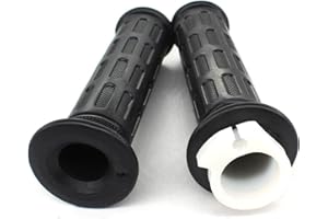 AISEN Replace Suzuki GN125 GS125 Right Handle Throttle Grip & Left Handlebar Grip Kit