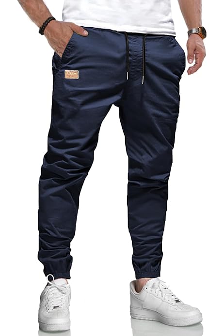 Pantaloni Jogging Uomo A Quadri - Sportivi, Vita Elastica, Tasche - Foto 3