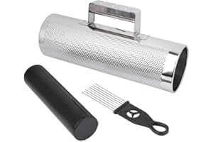 BANAPOY Zuverlässiges, langlebiges, robustes Percussion-Instrument, Metall-Guiro mit Schaber, für professionelle Amateur-Performance