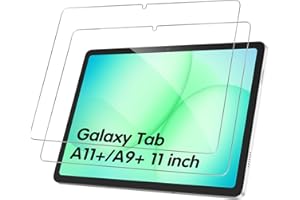 GOZOPO Protector de Pantalla para Samsung Galaxy Tab A9+ / A9 Plus 2023 11 Pulgadas, Cristal Templado Film, 2-Piezas