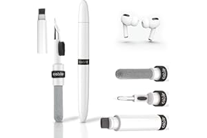 CABLE TECHNOLOGIES Pióro do czyszczenia słuchawek Bluetooth, zestaw do czyszczenia Airpods, wielofunkcyjna szczotka do czyszczenia wkładek dousznych, uniwersalna, kompatybilny z Airpods 1 2 Pro