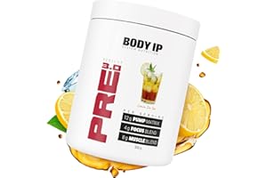 ‎BODY IP BODY IP Perfect Pre 3.0 | Lemon Ice Tea | Pre Workout Shake | Pump Booster | hochdosierte Inhaltsstoffe | vegan | laktosefrei und aspartamfrei | 20 Portionen | Made in Germany